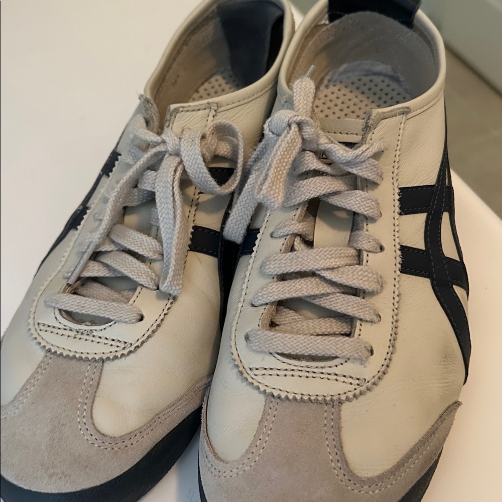 Onitsuka Tiger White and Black Sneakers